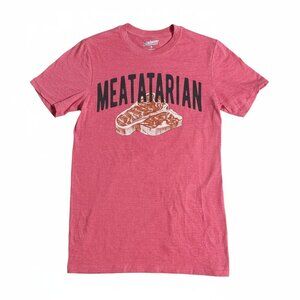 Academy Men's Short Sleeve Crew Neck Cotton Graphic T-Shirt Red Small NEW